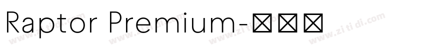 Raptor Premium字体转换